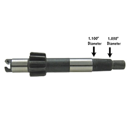 Aftermarket Sector Shaft with Large Spline Fits Ford SBA334290231 SBA334290231-CC